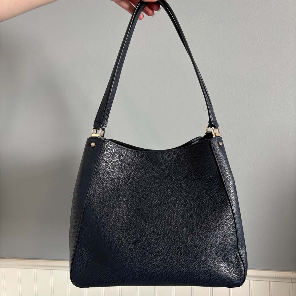 Kate Spade New York Leila Medium Triple Compartment Patchwork Suede Shoulder Bag - Picture 4 of 12